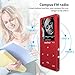 MYMAHDI MP3/MP4 Music Player,8GB(Expandable Up to 128GB) Portable Audio Player with Photo Viewer, Voice Recorder, FM Radio, A-B Playback, E-Book,Build-in Speaker with Headphone,Red