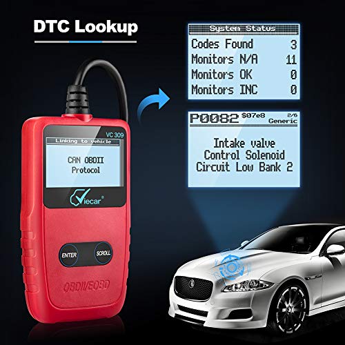 AUTDER OBD2 Scanner OBDII Code Scanner Tool for Auto Car Engine Fault Code Reader OBD-II/EOBD Diagnostic Code Scanner - Thumbnail 2