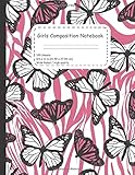 Girls composition Notebook: Modern Notebook and journal designed especially for girls and printed on high quality to use it for school or taking notes . 100 ligned pages 8.5*11 in .