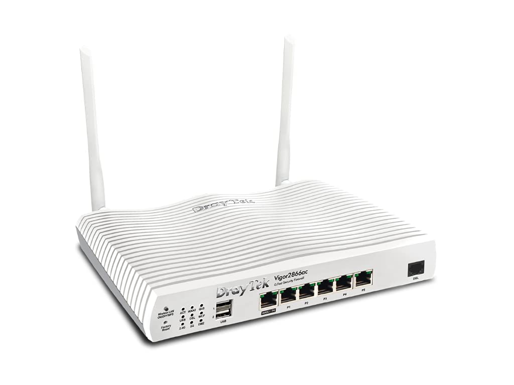 DrayTek Vigor 2866AC Multi Wan VDSL/ADSL VPN Router. Suitable for Super Fast FTTP. Ideal for Small Business and Homeworkers
