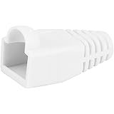 Monoprice [50pcs] RJ-45 Color Coded Strain Relief Boots - White