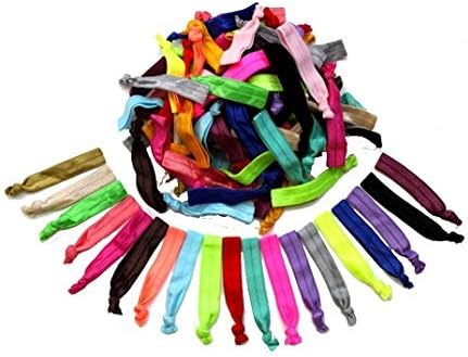 No-Damage Rainbow Hair Ties (60 Pack)