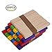 200 Pcs 4.5 Inch Colored Popsicle Sticks Wood Craft Sticks Natural Wood Sticks for DIY Crafts Creative Designs