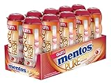 Mentos Gum Sugar Free Pocket Bottle, Pure Fresh Cinnamon, 15 Piece (Pack of 10)