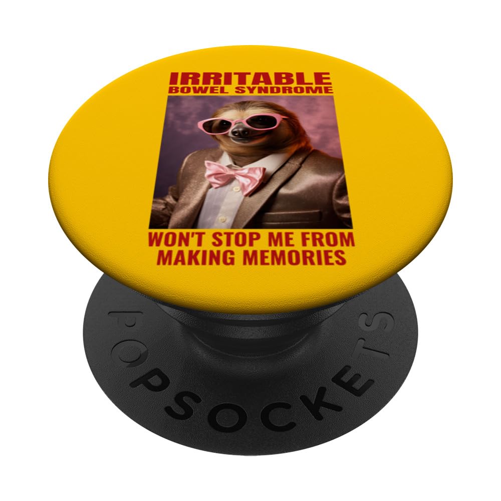 IBS Warrior Crohn's Colon Funny Irritable Bowel Syndrome IBS PopSockets Swappable PopGrip