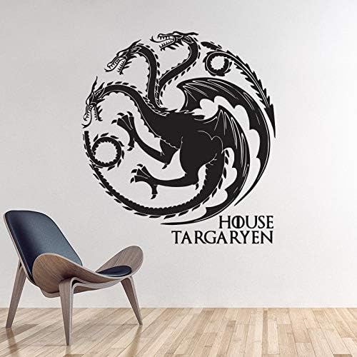 haotong11 House Targaryen Wall Sticker home decor DIY Wall Decals Animal Dragons Pattern 58 * 64cm