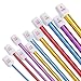 11 Different Size Multicolour Aluminum Tunisian/afghan Crochet Hook Needle by DINGJIN