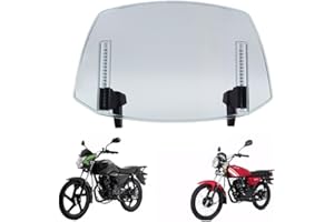 Shkalacar Motorcycle Windshield Motorcycle Wind Deflector, Adjustable Clip Windshield Extension Universal for Most Motorcycle