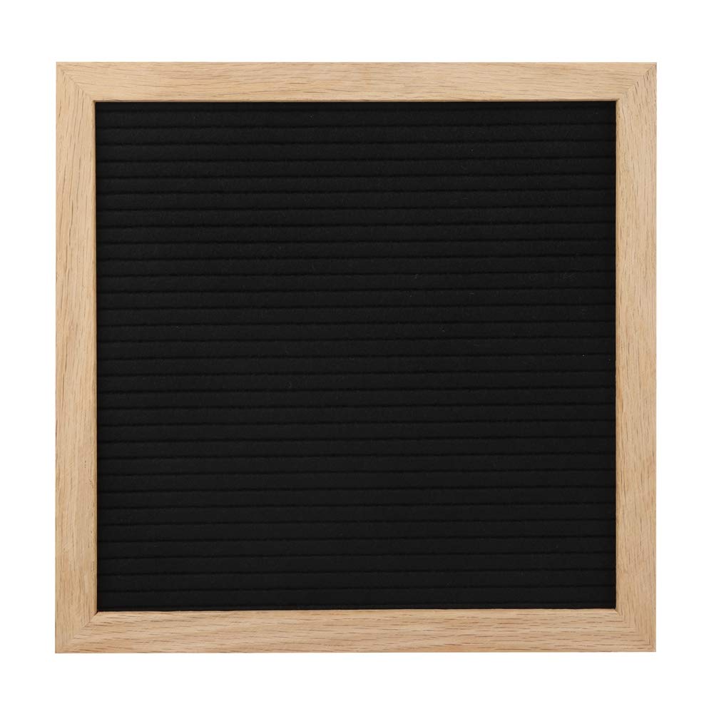 TOPINCN Changeable Felt Letter Board With Letter Message Board Sign Letter Numbers Room Decoration Prop(Black)