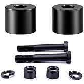 XYZMT Motorcycle Handlebar Riser Extension Kit 1 Inch Rise 2 Pack Compatible with Harley Sportster Softail Dyna Black Spacer Blocks with Bolts Nuts Washers for More Upright Riding Position​