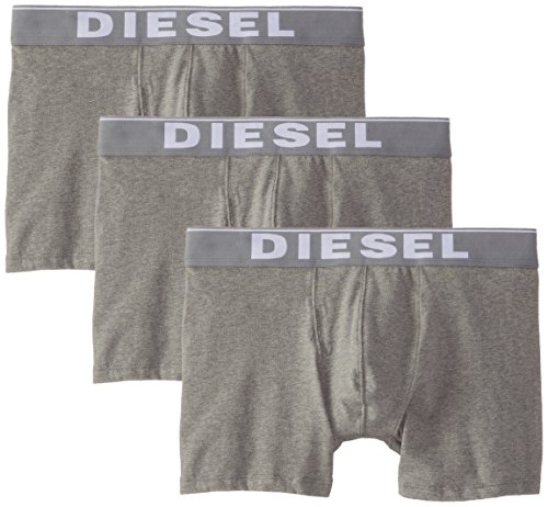 Diesel Men's Men's Sebastian 3-pack Essentials Boxer Brief Underwear, gray, M