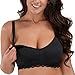 La Isla Women's Full Coverage Cotton Lace Breastfeeding Maternity Nursing Bra