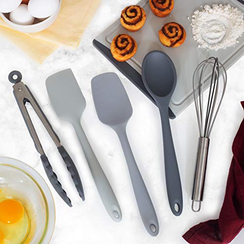 Cook with Color Silicone Cooking Utensils, 5 Pc Kitchen Utensil Set