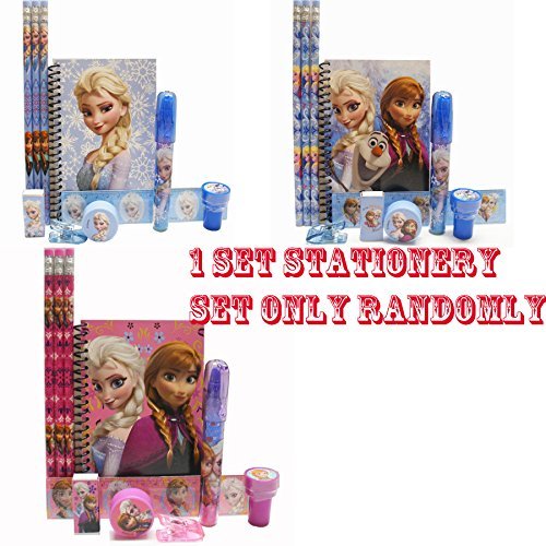 Disney Frozen Pencil Case with Stationery Set - Hot Pink