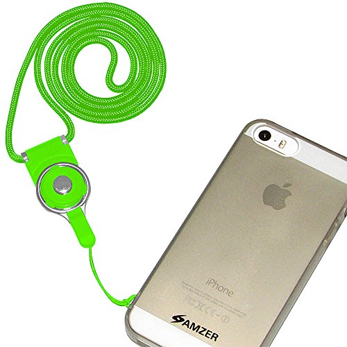 Amzer Detachable Phone Neck Lanyard - Neon Green - Thumbnail 3