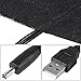 USB Heating Pad, 1 Pair 5V 35-50℃ USB Electric Heating Element Film Heater Pad Electric Heating Sheet for Warming Feet Clothes Pet