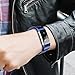 Hanlesi Band for Fitbit Charge 2 , Stainless Steel Bracelet Fitness Accessory Wristband for Fitbit Charge2 (Blue, 220mm)