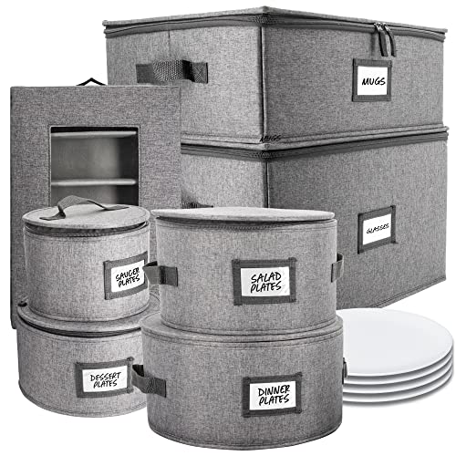 Homelux Theory China Storage Containers 7 pc. ULTRA THICK HARDSHELL