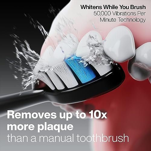 Aquasonic - Duo Series PRO UV Electric Toothbrush | ADA Accepted Electric Toothbrushes with UV Sanitizer | Inductive Charging Base | 5 Modes with Smart Timers | 10 Proflex Brush Heads & 2 Travel Cases