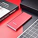Yoobao Portable Charger 10000mAh Slim Power Bank Powerbank External Cell Phone Battery Backup Charger Battery Pack Dual Input Compatible iPhone 11 X XR Xs Max 8 7 Plus Android Samsung - Bright Red