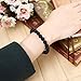 Jovivi 8MM Natural Tigers Eye Gemstone Healing Crystal Round Energy Yoga Beads Elastic Stretch Bracelet for Men Women