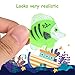 JVIGUE Ocean Sea Animals Figures, 68 Pack Mini Plastic Sea Life Creatures Toy Set, Fish Bath Pool Toys, Educational Toys Gift for Kids Cupcake Topper Party Favors
