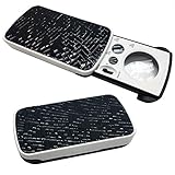 Jewelry Loupes Blinyang 30X 60X 90X LED Lighted Slide Out Pocket Magnifying GlassMulti-Power Small Portable Loupe Magnifier With UV Black Light Best For Jewellery, Diamonds, Gems, Coins, Stamps