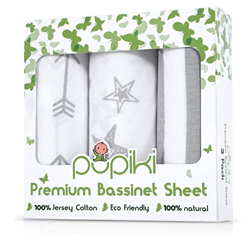 Premium Sheets 3 Pack Set 100 Jersey Cotton Baby Sheets for