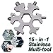 SigmaGo 15 in 1 Snowflake Multi Tool -Pocket Screwdriver -Handy Wrench Utility Multitool Cool Gadgets -Christmas Valentine's Father's Day Birthday Gift Present for Men Him Father/Dad Boyfriend Husband