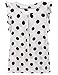 OURS Women's Casual Blouse Polka Dot Short Sleeve Shirt T-shirt Tops