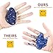 ILC Magnetic Putty Playdough Creative Magnet Toy Slime Stress Reliever for Kids and Adults for Fun (2 Pack) Blue and Silver