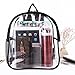 Stadium Approved Clear Mini Backpack Heavy Duty Transparent Backpack for Concert, Security Travel &Stadium