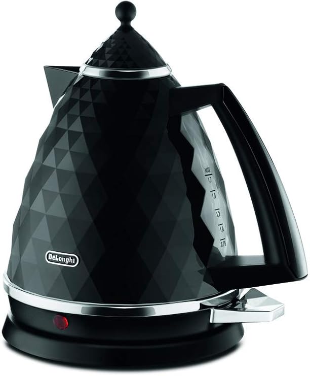 Amazon Com De Longhi Brillante Faceted Jug Kettle 3 Kilowatt Black Kitchen Dining