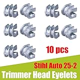 Ball's Outdoor 10PCS Aluminum Eyelet Sleeves Fit STIHL 25-2 Autocut Trimmer Head # 4002 713 8301(Trimmer Head Eyelet)