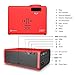 VANKYO Portable Projector, Support HD 1080P, Mini Projector with USB/SD/AV/HDMI/VGA Input. Come with Free Carrying Bag and HDMI Cable (3-Red)