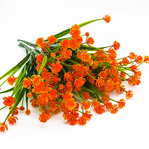 5 Artificial+Flowers+Resistant+Greenery+D%25C3%25A9cor%25EF%25BC%2588Orange%25EF%25BC%2589