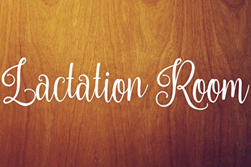 LACTATION ROOM 12" x 2.5" Vinyl Decal Sticker - Breastfeeding Nursing -- WHITE
