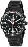 Timex Men's T2P288 Intelligent Quartz Adventure Series Black Stainless Steel Watch