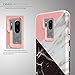 LG G7 Case,LG G7 ThinQ Case,SLMY(TM) Fashion Marble Armor Shockproof Heavy Duty Shock Resistant Hybrid Soft Silicone Hard PC Cover Case for LG G7 ThinQ 2018-Marble Rose Gold