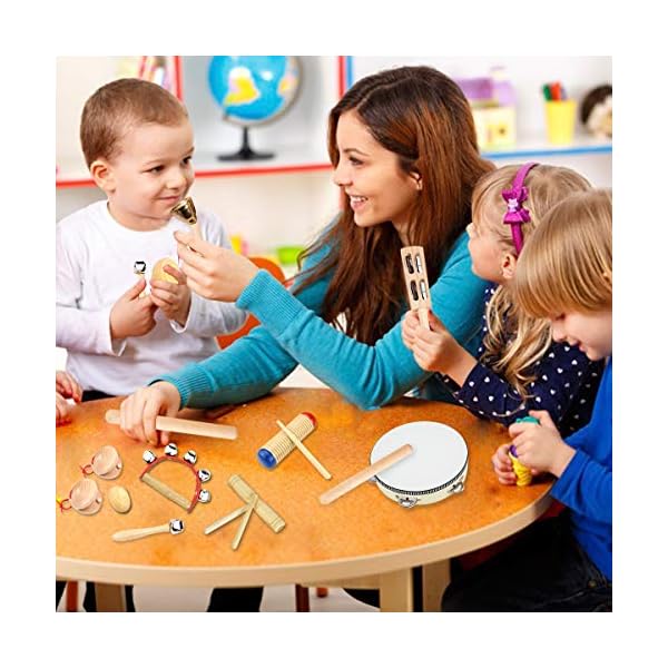 Ulifeme-Musical-Instruments-Wooden-Percussion-Instruments-for-baby-Kids-and-Toddler-Childrens-23pcs-Pure-Wood-Toys-Set-Premium-Percussion-Rhythm-Kit-Girls-Boys-Gift-Pure-Cotton-Bag-Packed Ulifeme Musical Instruments, Wooden Percussion Instruments for baby, Kids and Toddler, Children's 23pcs Pure Wood Toys…