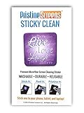 Pristine Sticky Clean - Microfiber Screen Cleaner Sticker for iPhones, smartphones, tablets and cameras! (Live Love Laugh) ON SALE NOW!!