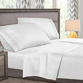 Amazon.com: Queen Size Bed Sheets Set White, Highest