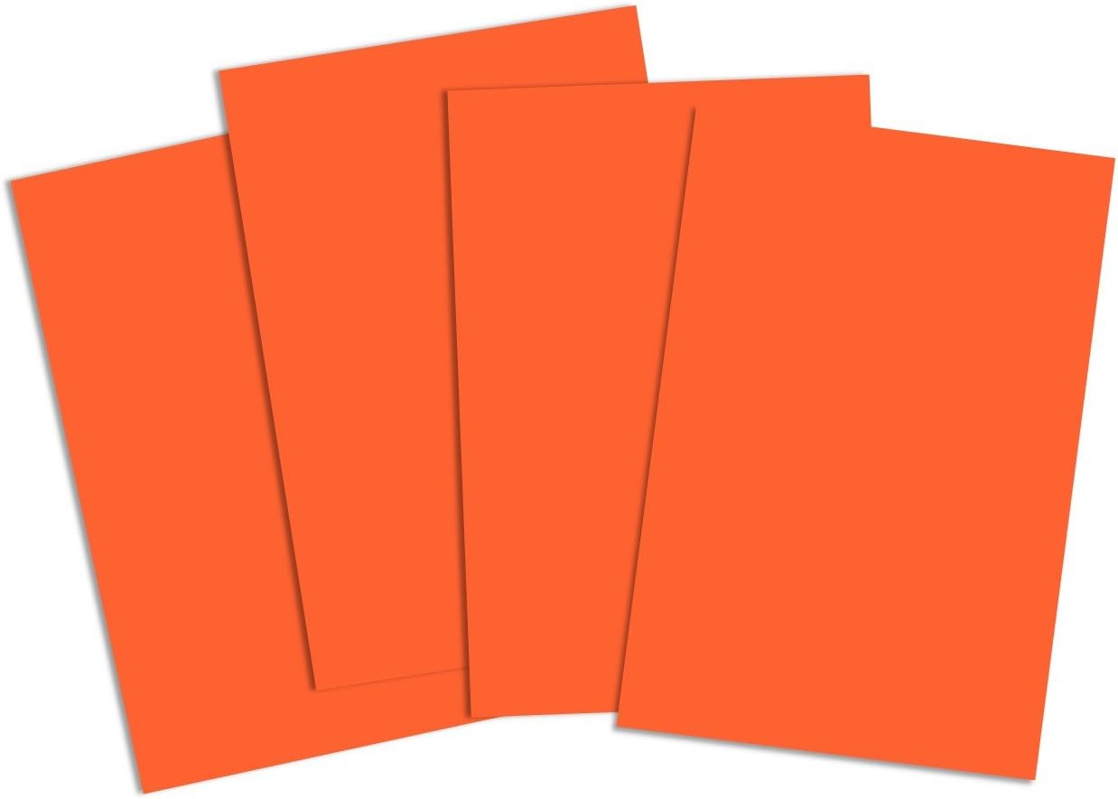 House of Card & Paper A3 160 gsm Card - Orange (Pack of 50 Sheets)