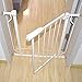 Fairy Baby Narrow Baby Gate 27 Inch to 29 Inch Wide, Small Auto Close Walk Through Safety Gates Pressure Mounted for Stairs Doorways Kids or Pets,White