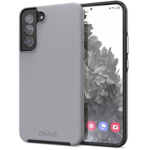 Crave Dual Guard for Samsung Galaxy S22 Plus Case, Shockproof Protection Dual Layer Case for Samsung Galaxy S22 Plus 5G (6.6 inch) - Slate