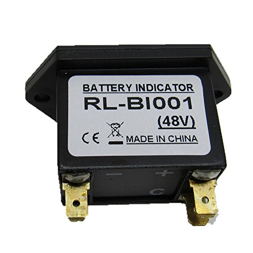 AIMILAR Golf Cart Battery Meter Battery Charge Discharge Status Indicator Gauge for Lead-Acid Battery Club Car 48V (48V)