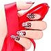 CICI&SISI Christmas Nail Art Stamping Plates Kit Stamp Plate Manicure DIY Template 4 Pieces-Let It Snow
