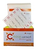 Citrine 56-00204 5% Sodium Fluoride Varnish, Bubble Gum Flavor, Clear (Pack of 50)