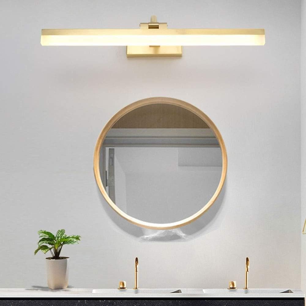 Luces de pared brillante tocador impermeable antivaho cuarto de baño