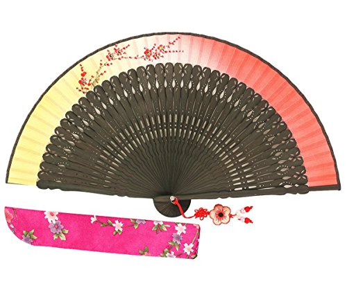 Wise Bird Chinese Fan Japanese Folding Hand Fan, Vintage Retro Style Fan 8